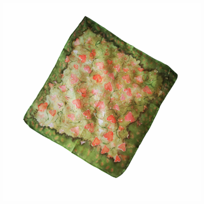 Silk Square Pockets Hand-Painted
