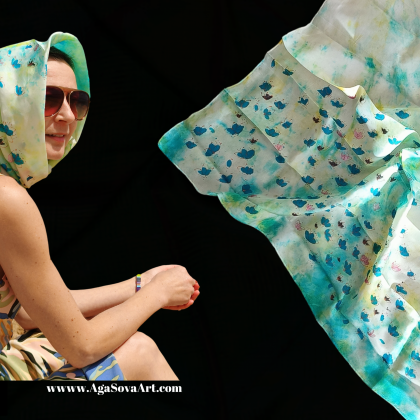 Silk Scarves Hand- Painted