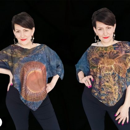 Silk Top Hand-Painted