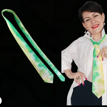 Silk Ties Hand - Painted